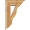 Ekena Millwork Funston Traditional Rough Sawn Bracket w/ Offset Brace, Western Red Cedar, 8"W x 22"D x 34"H BKT0806X22X34FST01RWR - alternate 2